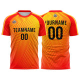 Custom Soccer Jerseys for Men Women Personalized Soccer Uniforms for Adult and Kid Red-Yellow