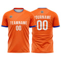 Custom Soccer Jerseys for Men Women Personalized Soccer Uniforms for Adult and Kid Orange enthsush