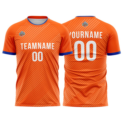 Custom Soccer Jerseys for Men Women Personalized Soccer Uniforms for Adult and Kid Orange enthsush