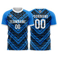 Custom Soccer Jerseys for Men Women Personalized Soccer Uniforms for Adult and Kid Black-Blue enthsush