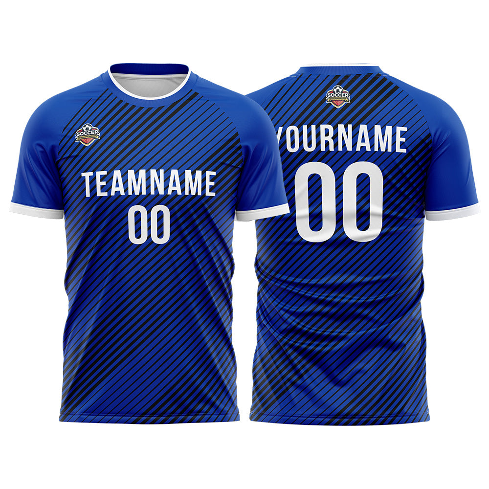 Custom Soccer Jerseys for Men Women Personalized Soccer Uniforms for Adult and Kid Royal-White enthsush