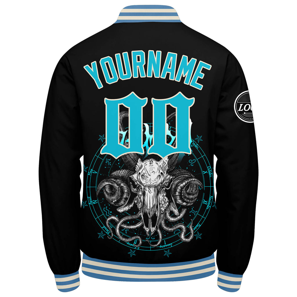 Custom Varsity Jacket Letterman jacket for Men, Women and Youth Light Blue enthsush