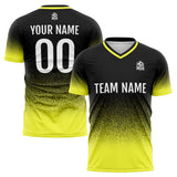 Custom Soccer Jerseys for Men Women Personalized Soccer Uniforms for Adult and Kid Black&Yellow