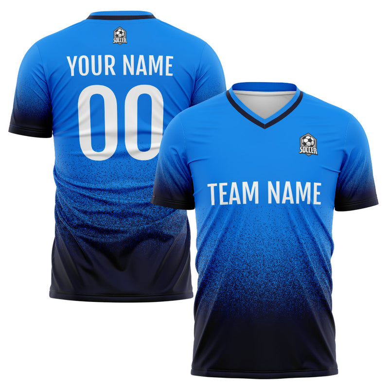 Custom Soccer Jerseys for Men Women Personalized Soccer Uniforms for Adult and Kid Blue&Navy