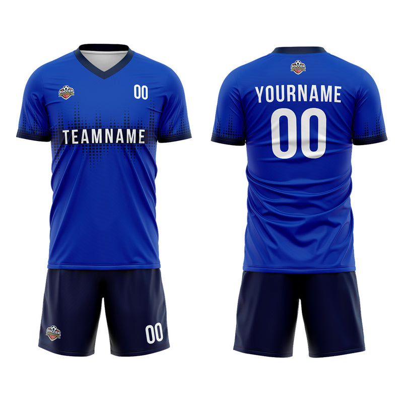 Custom Soccer Jerseys for Men Women Personalized Soccer Uniforms for Adult and Kid Royal-Navy