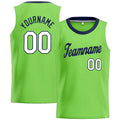 Custom Stitched Basketball Jersey for Men, Women And Kids Neon Green-Navy-White enthsush