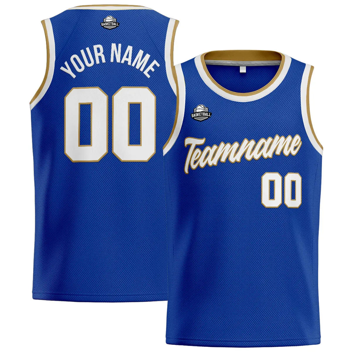 Custom Stitched Basketball Jersey for Men, Women  And Kids Royal-White-Gold enthsush
