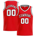 Custom Stitched Basketball Jersey for Men, Women And Kids Red-White-Black enthsush
