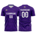 Custom Soccer Jerseys for Men Women Personalized Soccer Uniforms for Adult and Kid Purple-White enthsush