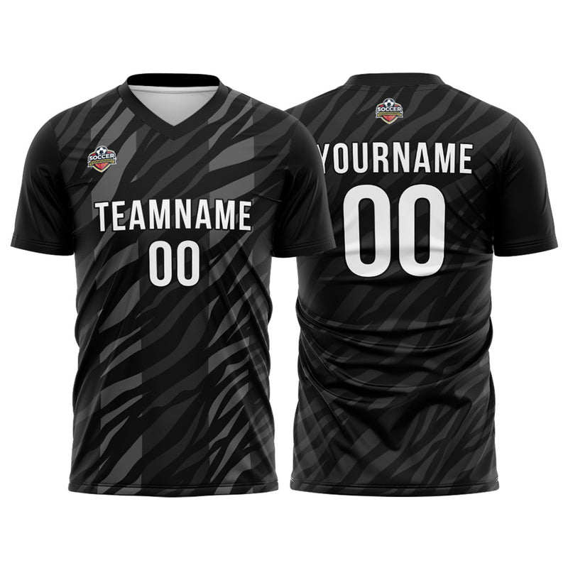 Custom Soccer Jerseys for Men Women Personalized Soccer Uniforms for Adult and Kid Black-Dark Gray