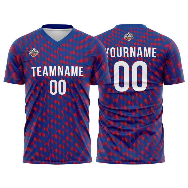 Custom Soccer Jerseys for Men Women Personalized Soccer Uniforms for Adult and Kid Royal-Red