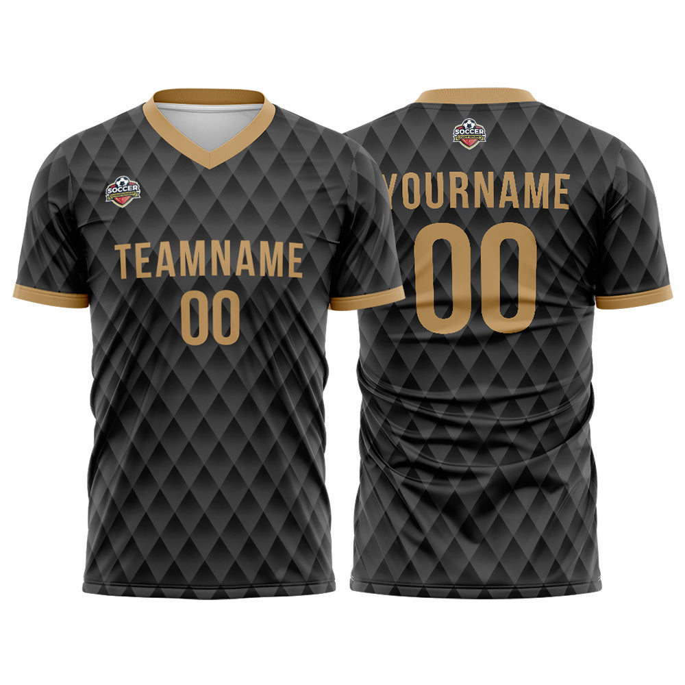 Custom Soccer Jerseys for Men Women Personalized Soccer Uniforms for Adult and Kid Black enthsush