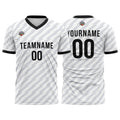 Custom Soccer Jerseys for Men Women Personalized Soccer Uniforms for Adult and Kid White-Black enthsush