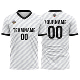 Custom Soccer Jerseys for Men Women Personalized Soccer Uniforms for Adult and Kid White-Black