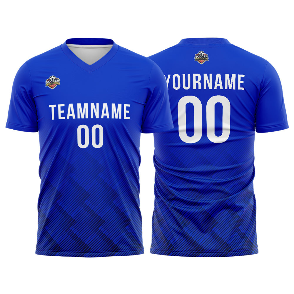 Custom Soccer Jerseys for Men Women Personalized Soccer Uniforms for Adult and Kid Royal-White enthsush