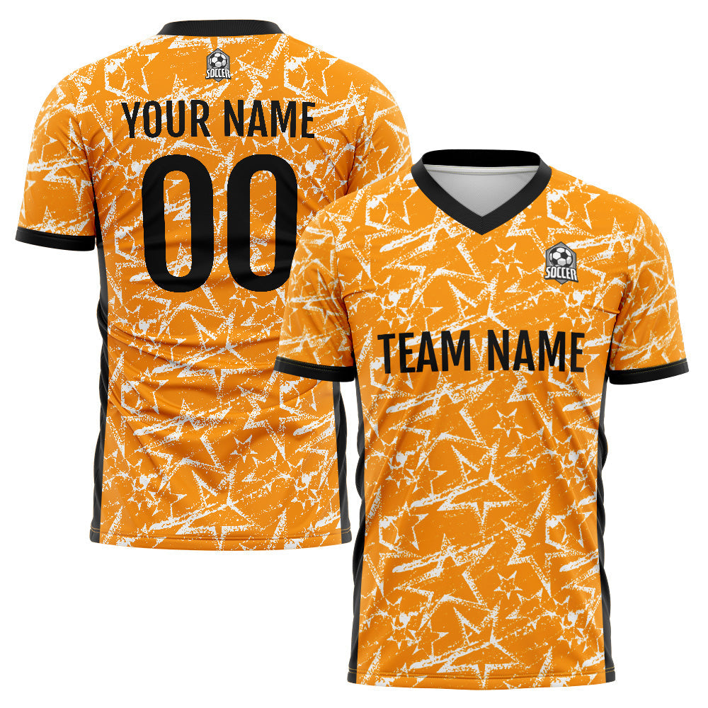 Custom Soccer Jerseys for Men Women Personalized Soccer Uniforms for Adult and Kid Orange enthsush
