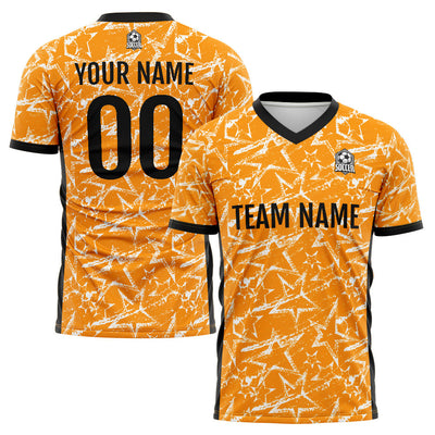 Custom Soccer Jerseys for Men Women Personalized Soccer Uniforms for Adult and Kid Orange enthsush
