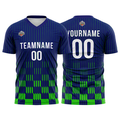 Custom Soccer Jerseys for Men Women Personalized Soccer Uniforms for Adult and Kid Royal-Green enthsush