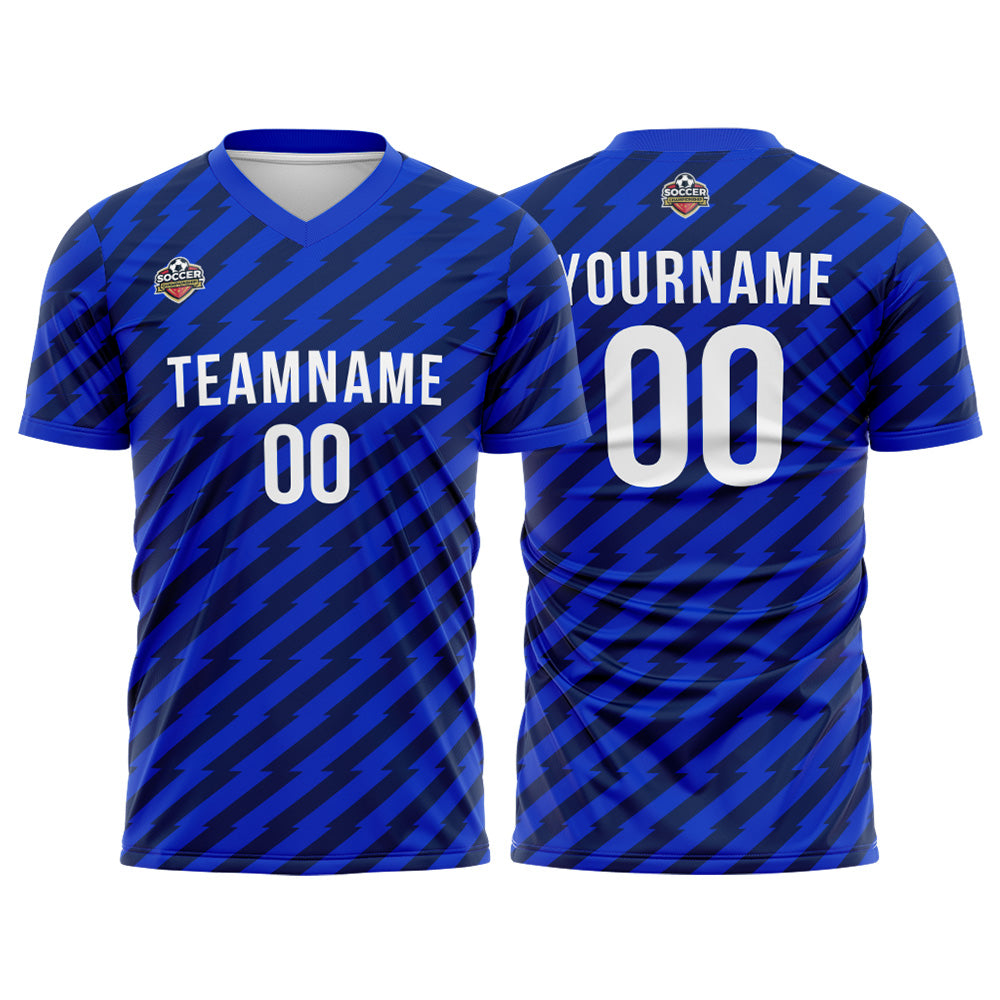 Custom Soccer Jerseys for Men Women Personalized Soccer Uniforms for Adult and Kid Royal-White enthsush