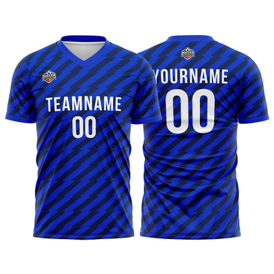 Custom Soccer Jerseys for Men Women Personalized Soccer Uniforms for Adult and Kid Royal-White enthsush