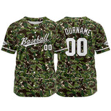 Custom Full Print Design Authentic Baseball Jersey green-black