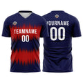Custom Soccer Jerseys for Men Women Personalized Soccer Uniforms for Adult and Kid Navy-Red enthsush