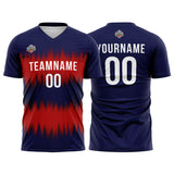 Custom Soccer Jerseys for Men Women Personalized Soccer Uniforms for Adult and Kid Navy-Red