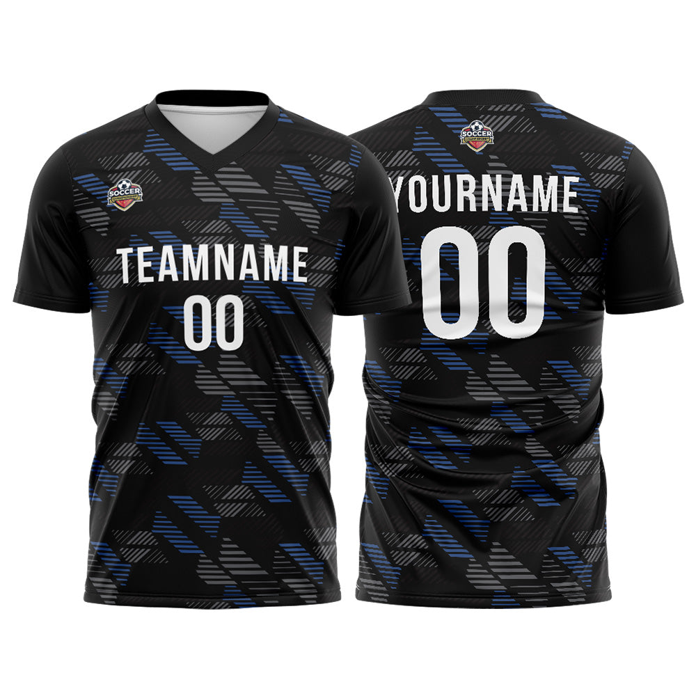 Custom Soccer Jerseys for Men Women Personalized Soccer Uniforms for Adult and Kid Black enthsush