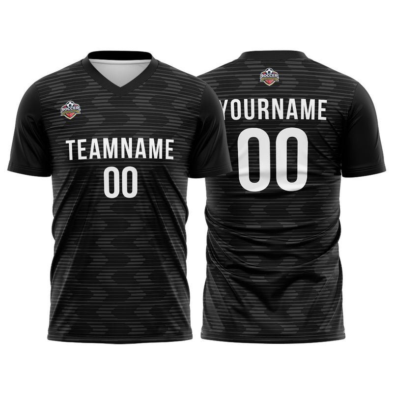 Custom Soccer Jerseys for Men Women Personalized Soccer Uniforms for Adult and Kid Black