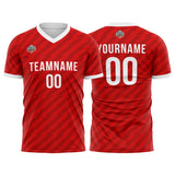 Custom Soccer Jerseys for Men Women Personalized Soccer Uniforms for Adult and Kid Red-White