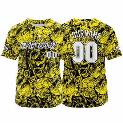 Custom Baseball Uniforms High-Quality for Adult Kids Optimized for Performance Seabed-Yellow enthsush
