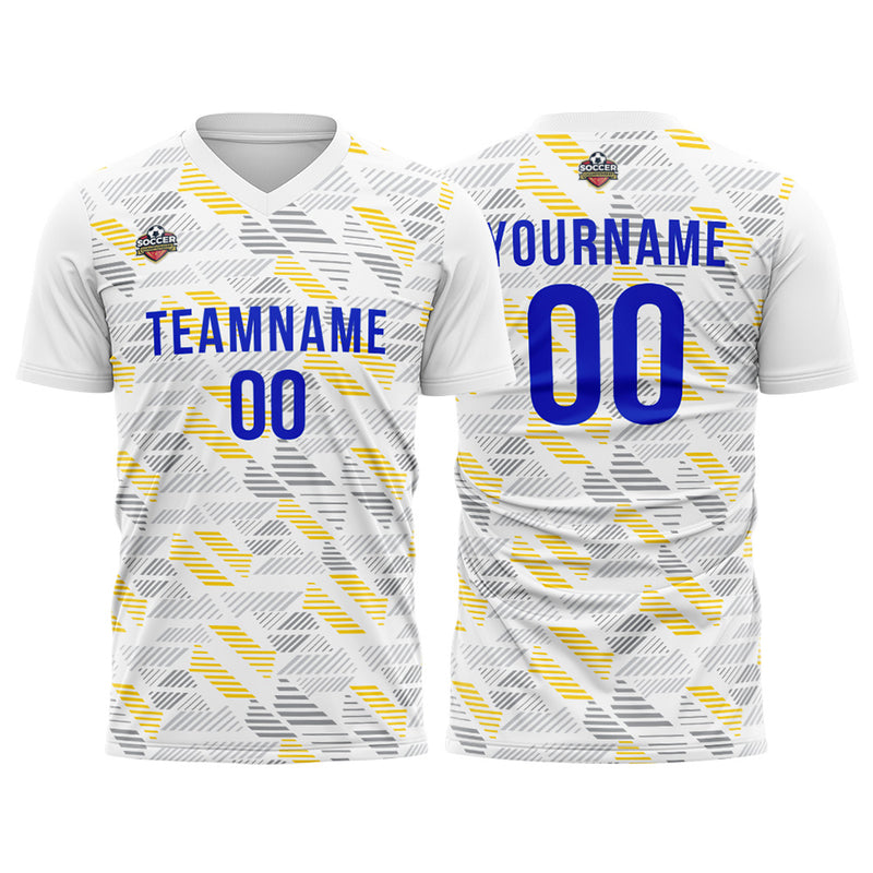 Custom Soccer Jerseys for Men Women Personalized Soccer Uniforms for Adult and Kid White
