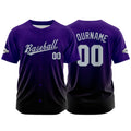 Custom Full Print Design Authentic Baseball Jersey black-purple enthsush