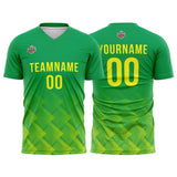 Custom Soccer Jerseys for Men Women Personalized Soccer Uniforms for Adult and Kid Green-Yellow