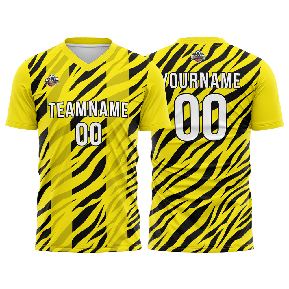 Custom Soccer Jerseys for Men Women Personalized Soccer Uniforms for Adult and Kid Yellow-Black enthsush