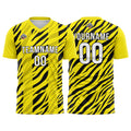 Custom Soccer Jerseys for Men Women Personalized Soccer Uniforms for Adult and Kid Yellow-Black enthsush