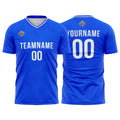 Custom Soccer Jerseys for Men Women Personalized Soccer Uniforms for Adult and Kid Blue-White enthsush