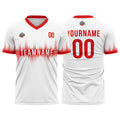 Custom Soccer Jerseys for Men Women Personalized Soccer Uniforms for Adult and Kid White-Red enthsush