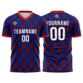 Custom Soccer Jerseys for Men Women Personalized Soccer Uniforms for Adult and Kid Navy-Red enthsush