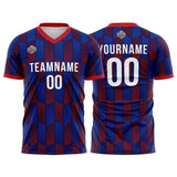 Custom Soccer Jerseys for Men Women Personalized Soccer Uniforms for Adult and Kid Navy-Red