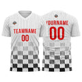 Custom Soccer Jerseys for Men Women Personalized Soccer Uniforms for Adult and Kid Black-White enthsush