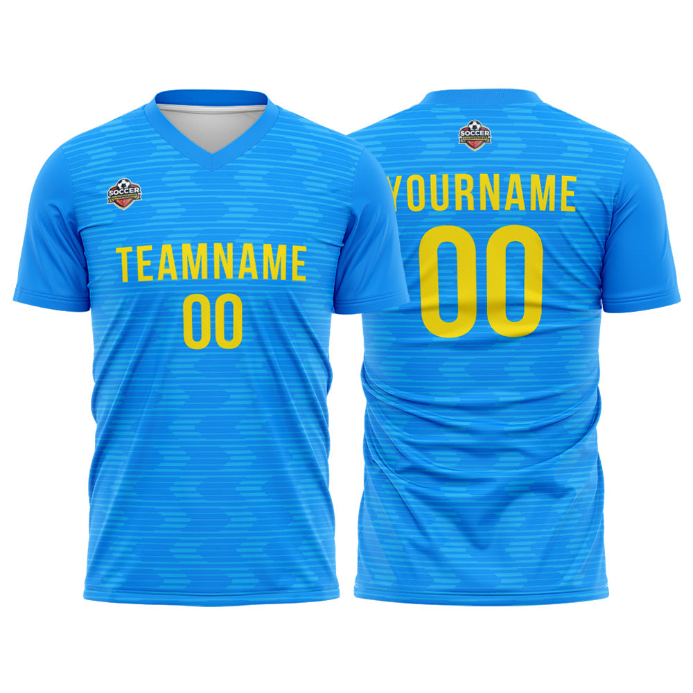 Custom Soccer Jerseys for Men Women Personalized Soccer Uniforms for Adult and Kid Blue-White enthsush
