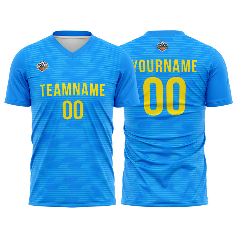 Custom Soccer Jerseys for Men Women Personalized Soccer Uniforms for Adult and Kid Blue-White