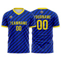 Custom Soccer Jerseys for Men Women Personalized Soccer Uniforms for Adult and Kid Royal-Yellow enthsush