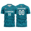 Custom Soccer Jerseys for Men Women Personalized Soccer Uniforms for Adult and Kid Teal-Navy enthsush