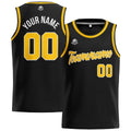 Custom Stitched Basketball Jersey for Men, Women  And Kids Black-Yellow enthsush