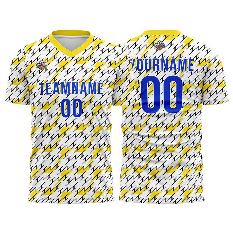 Custom Soccer Jerseys for Men Women Personalized Soccer Uniforms for Adult and Kid Yellow-Black