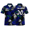 Custom Football Polo Shirts  Add Your Unique Logo/Name/Number Royal enthsush