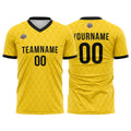 Custom Soccer Jerseys for Men Women Personalized Soccer Uniforms for Adult and Kid Yellow-Black enthsush