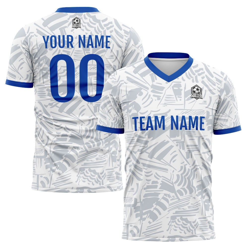 Custom Soccer Jerseys for Men Women Personalized Soccer Uniforms for Adult and Kid Gray&White enthsush
